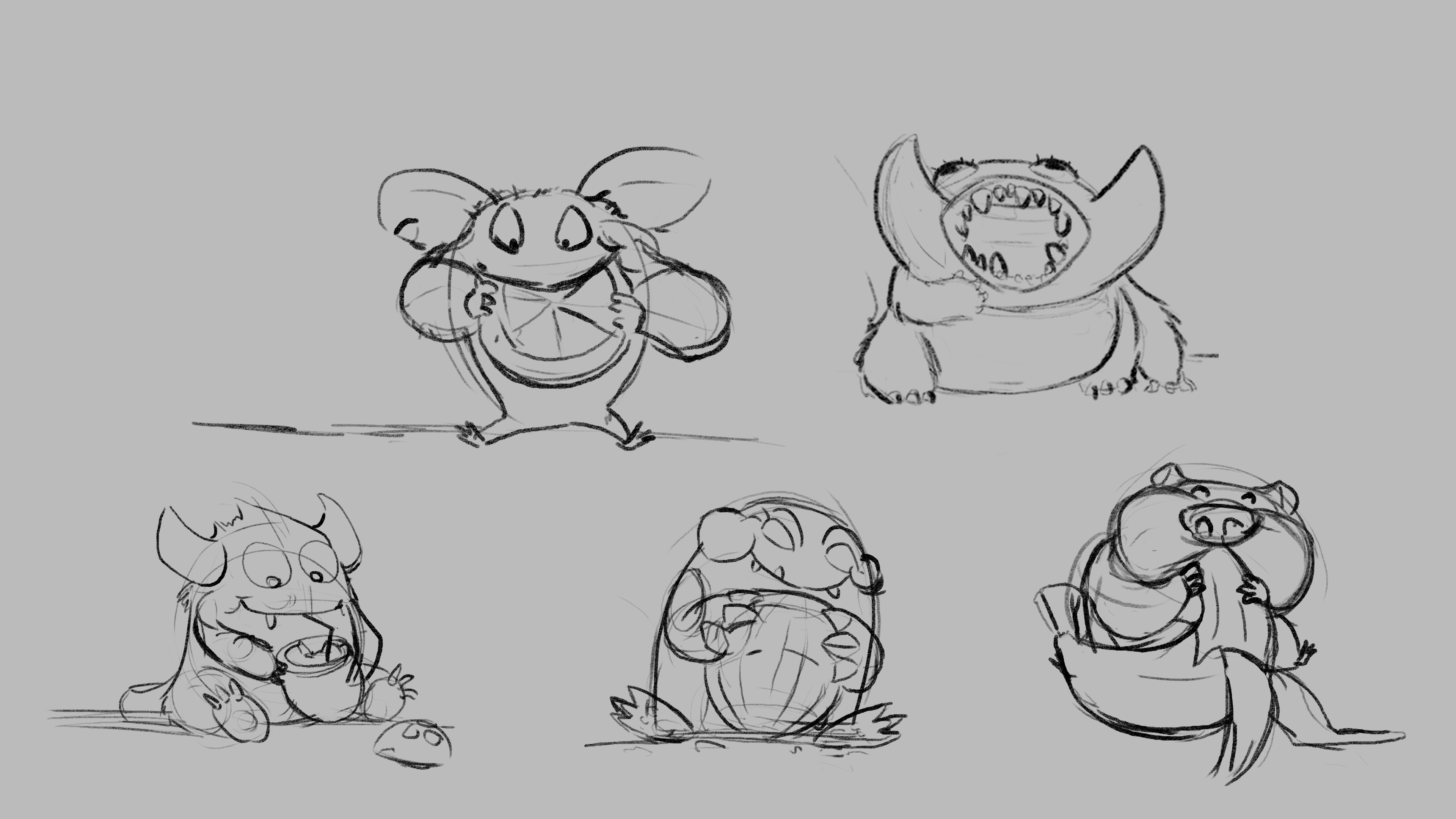 Early sketch – small monster concept